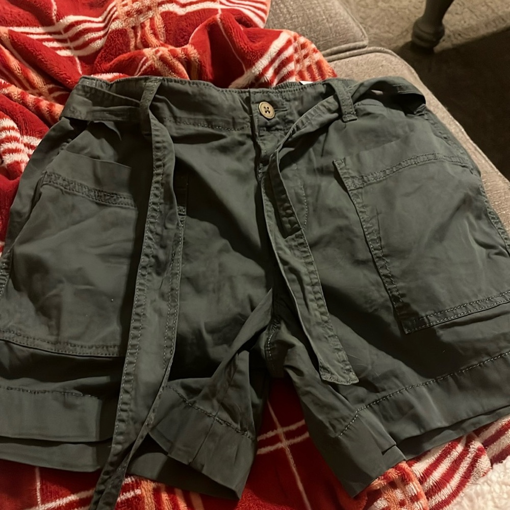 Olive green shorts